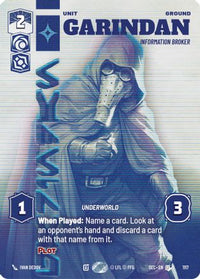 Garindan - Information Broker (Prestige Foil) (1117) - Secrets of Power Foil