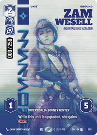Zam Wesell - Inconspicuous Assassin (Serialized) (1155) - Secrets of Power Foil