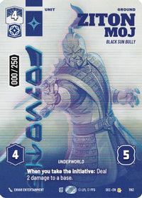 Ziton Moj - Black Sun Bully (Serialized) (1162) - Secrets of Power Foil