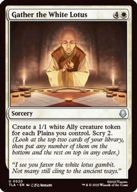 Gather the White Lotus -  Foil (TLA-020) - Avatar: The Last Airbender