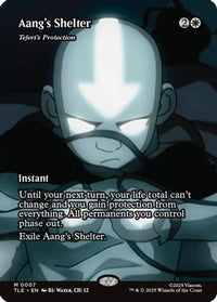 Aang's Shelter - Teferi's Protection (Borderless) -  (TLE-007) - Avatar: The Last Airbender: Eternal-Legal