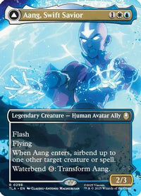 Aang, Swift Savior (0298) (Borderless) -  Foil (TLA-298) - Avatar: The Last Airbender