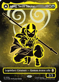 Aang, Swift Savior (Borderless) (Neon Ink Foil) -  Foil (TLA-359) - Avatar: The Last Airbender