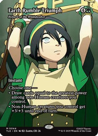 Earth Rumble Triumph - Return of the Wildspeaker (Borderless) -  (TLE-044) - Avatar: The Last Airbender: Eternal-Legal