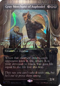 Gray Merchant of Asphodel (Halo Foil) -  Foil (SLC-034) - Secret Lair Countdown Kit