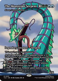 The Monstrous Serpent - Koma, Cosmos Serpent (Borderless) -  (TLE-051) - Avatar: The Last Airbender: Eternal-Legal