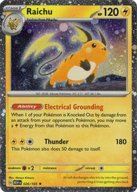 Raichu 026/165 (Cosmos Holo) (Cosmos Holo) 026/165  - Holofoil Miscellaneous Cards & Products - Rare