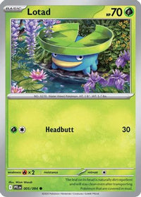 Lotad 005  - Reverse Holofoil ME02 Phantasmal Flames - Common