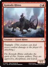 Komodo Rhino (0283) -  (TLE-283) - Avatar: The Last Airbender: Eternal-Legal
