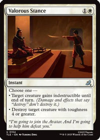 Valorous Stance -  Foil (TLE-154) - Avatar: The Last Airbender: Eternal-Legal