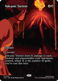 Volcanic Torrent (Borderless) -  Foil (TLE-037) - Avatar: The Last Airbender: Eternal-Legal