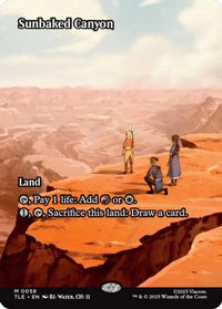 Sunbaked Canyon (Borderless) -  (TLE-058) - Avatar: The Last Airbender: Eternal-Legal