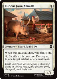 Curious Farm Animals -  Foil (TLA-014) - Avatar: The Last Airbender