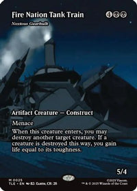Fire Nation Tank Train - Noxious Gearhulk (Borderless) -  (TLE-025) - Avatar: The Last Airbender: Eternal-Legal