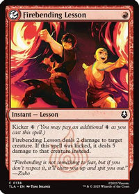 Firebending Lesson -  Foil (TLA-138) - Avatar: The Last Airbender