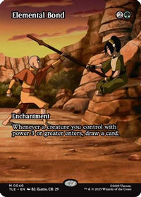 Elemental Bond (Borderless) -  Foil (TLE-040) - Avatar: The Last Airbender: Eternal-Legal