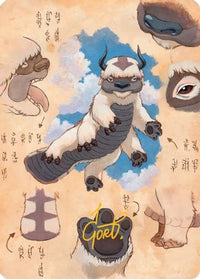 Appa, Steadfast Guardian Art Card (Gold-Stamped Signature) -  (ASTLA-032) - Art Series: Avatar: The Last Airbender