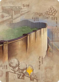 The Walls of Ba Sing Se Art Card (Gold-Stamped Planeswalker Symbol) -  (ASTLA-038) - Art Series: Avatar: The Last Airbender