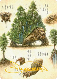 The Lion-Turtle Art Card (Gold-Stamped Signature) -  (ASTLA-037) - Art Series: Avatar: The Last Airbender
