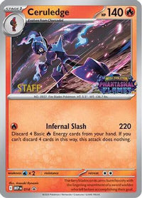 Ceruledge (Prerelease) [Staff] 014  - Holofoil ME Mega Evolution Promo - Promo