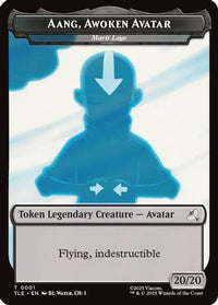 Aang, Awoken Avatar - Marit Lage // Treasure Double-Sided Token -  (TLE-1 // 22) - Avatar: The Last Airbender: Eternal-Legal