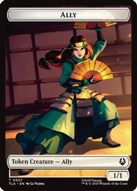 Ally (0007) // Clue (0018) Double-Sided Token -  Foil (TLA-7 // 18) - Avatar: The Last Airbender