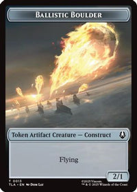 Ballistic Boulder // Soldier (0011) Double-Sided Token -  Foil (TLA-13 // 11) - Avatar: The Last Airbender
