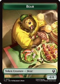 Bear // Food (0020) Double-Sided Token -  (TLA-12 // 20) - Avatar: The Last Airbender