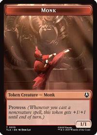Monk // Food (0021) Double-Sided Token -  Foil (TLA-10 // 21) - Avatar: The Last Airbender