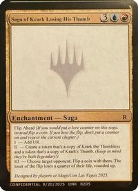 Saga of Krark Losing His Thumb -  (-) - Un-Known Event Playtest Cards