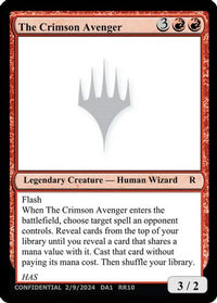 The Crimson Avenger -  (-) - Un-Known Event Playtest Cards