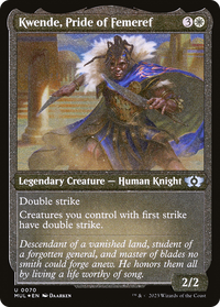 Kwende, Pride of Femeref (Foil Etched) -  Foil (MUL-070) - Multiverse Legends