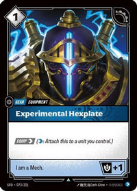 Experimental Hexplate (073/221) - Spiritforged