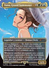 Yuna, Grand Summoner (Borderless) -  Foil (WPN-001) - WPN & Gateway Promos