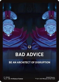 Bad Advice Theme Card -  (TLA-020) - Avatar: The Last Airbender