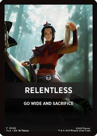 Relentless Theme Card -  (TLA-026) - Avatar: The Last Airbender