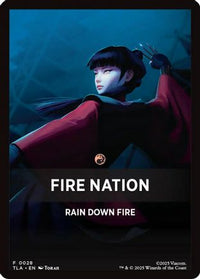 Fire Nation Theme Card -  (TLA-028) - Avatar: The Last Airbender