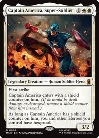 Captain America, Super-Soldier -  (MSH-009) - Marvel Super Heroes