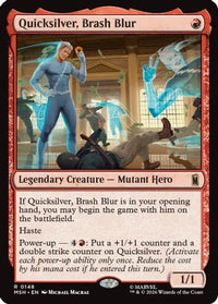 Quicksilver, Brash Blur -  (MSH-148) - Marvel Super Heroes
