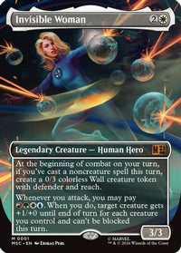 Invisible Woman (Borderless) -  (MSC-001) - Commander: Marvel Super Heroes