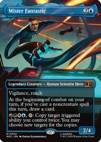 Mister Fantastic (Borderless) -  Foil (MSC-002) - Commander: Marvel Super Heroes