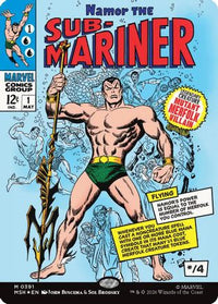 Namor The Sub-Mariner (Borderless) -  Foil (MSH-391) - Marvel Super Heroes