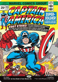 Captain America, Super-Soldier (Borderless) -  Foil (MSH-387) - Marvel Super Heroes