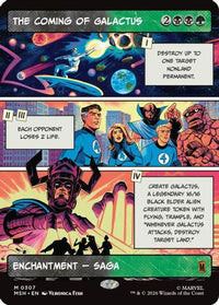 The Coming of Galactus (Borderless) -  Foil (MSH-307) - Marvel Super Heroes