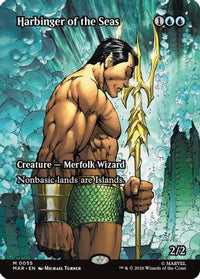 Harbinger of the Seas (Borderless) -  Foil (MAR-055) - Marvel Universe Eternal-Legal