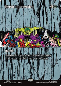Heroic Intervention (0078) (Borderless) -  Foil (MAR-078) - Marvel Universe Eternal-Legal