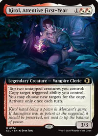 Kirol, Attentive First-Year (Extended Art) -  Foil (ECL-374) - Lorwyn Eclipsed
