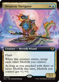 Deepway Navigator (Extended Art) -  Foil (ECL-370) - Lorwyn Eclipsed