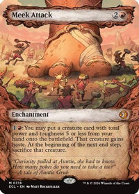 Meek Attack (0319) (Showcase) -  Foil (ECL-319) - Lorwyn Eclipsed