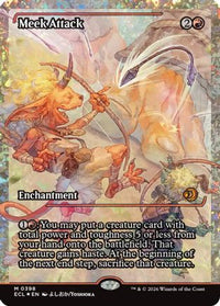 Meek Attack (398) (Showcase) (Fracture Foil) -  Foil (ECL-398) - Lorwyn Eclipsed